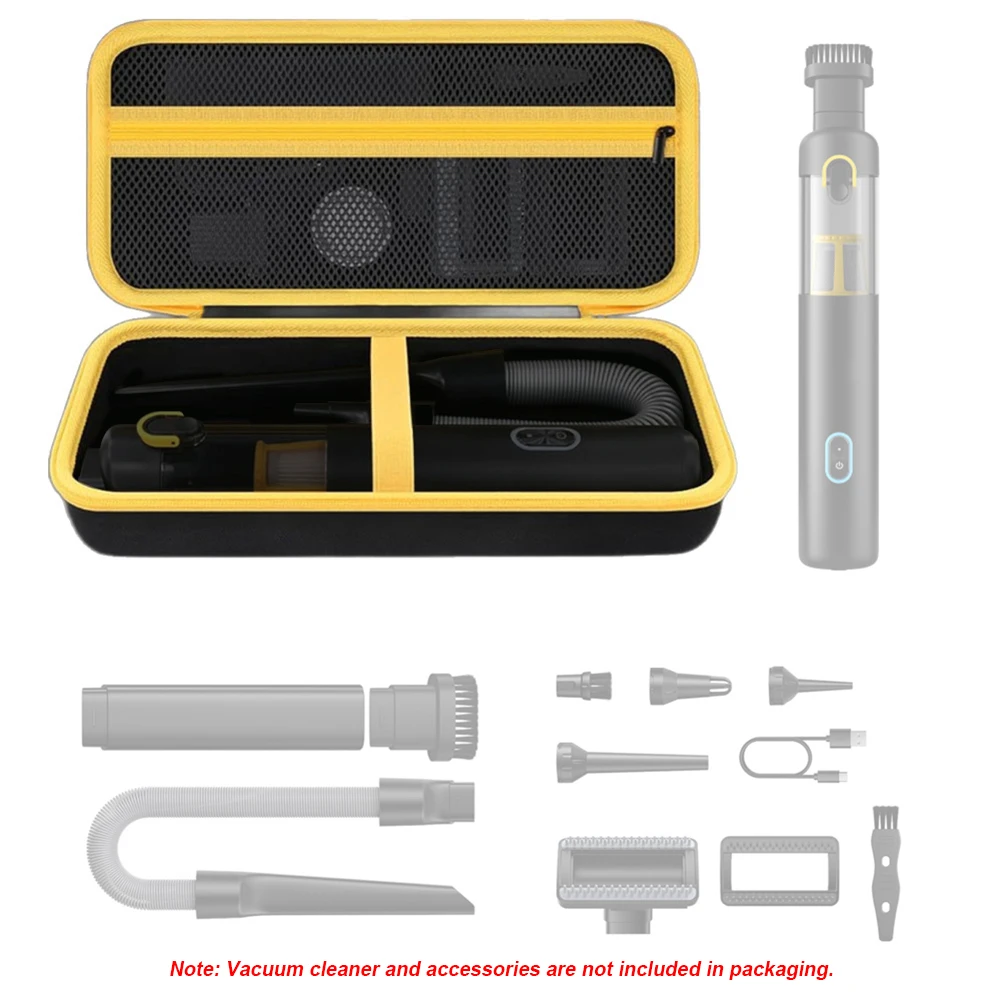 

Автомобильный вакуумный жесткий чехол, противоударный беспроводной автомобильный вакуумный органайзер, жесткий чехол с двойной молнией для хранения аксессуаров Fanttik Slim V8/V10