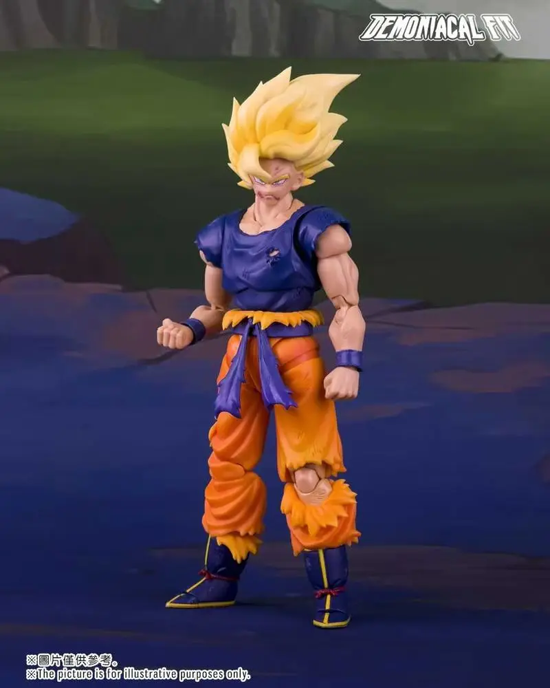 

Dragon Ball Z Goku Action Figure Demoniacal Fit Rage Awakening Battle Damage Shf Collectible Model Desktop Anime Collectors