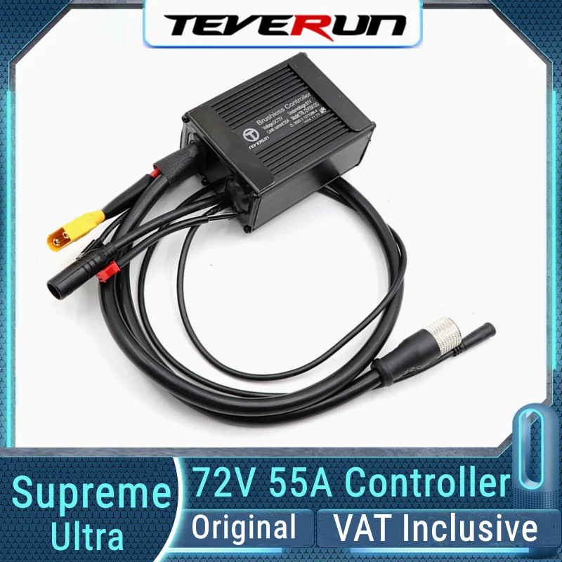 Original 72V 55A Controller For 2024 Newest Version Teverun Fighter Supreme Ultra with PKE GPS Function 72V Sine Wave Controller