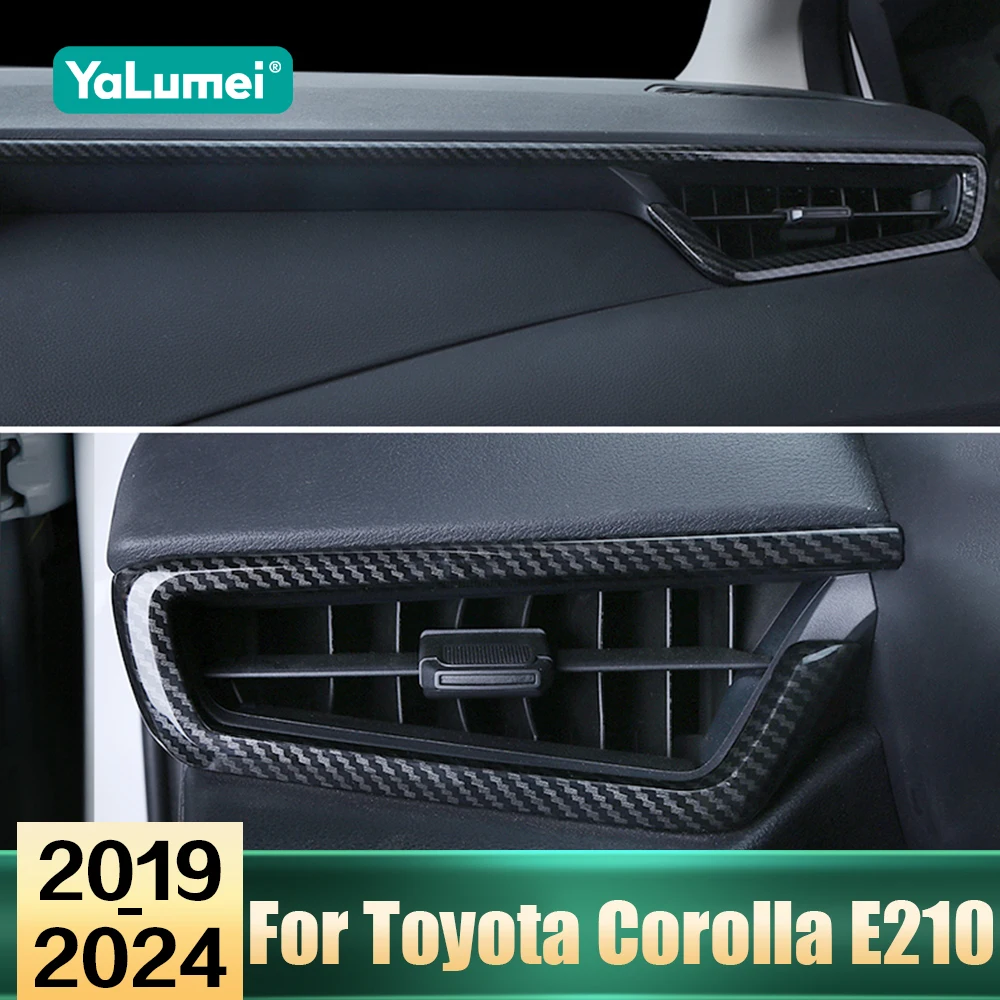 Zubehör für Toyota Corolla E210 Hybrid 2019 2020 2021 2022 2023 2024 Auto Styling Konsole Air Outlet Abdeckung Trim streifen Aufkleber