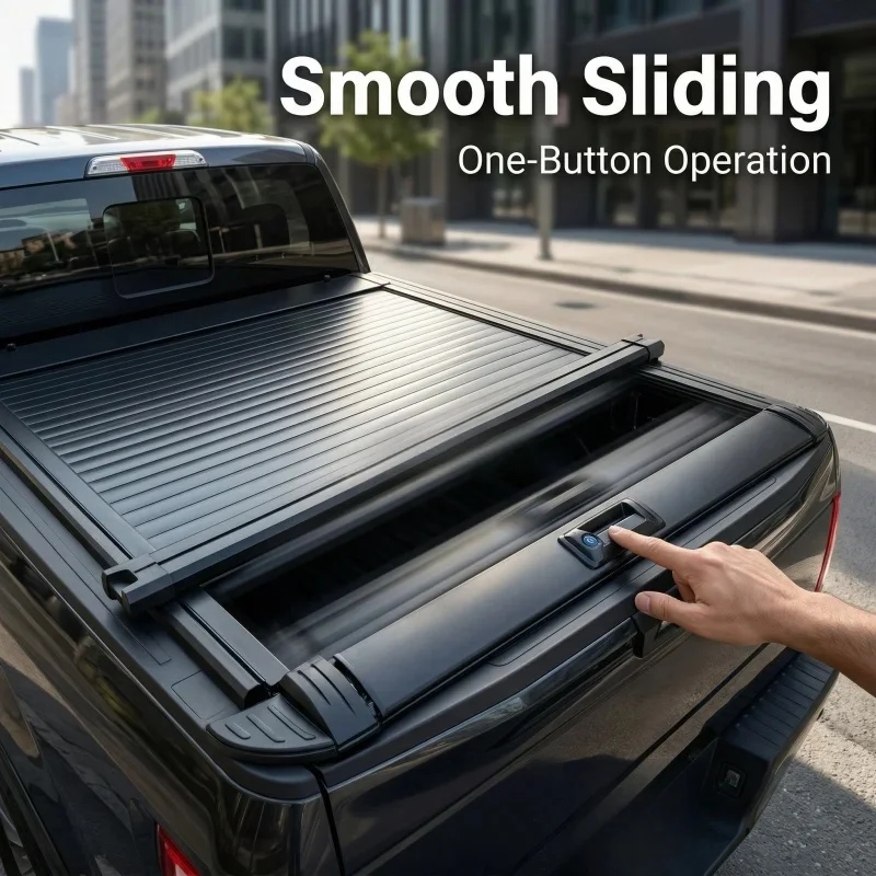 Factory Hot Sale Electric Waterproof Aluminum Alloy Roller Shutter Cover For F0 .0Ft Pickup Truck Bed 0-