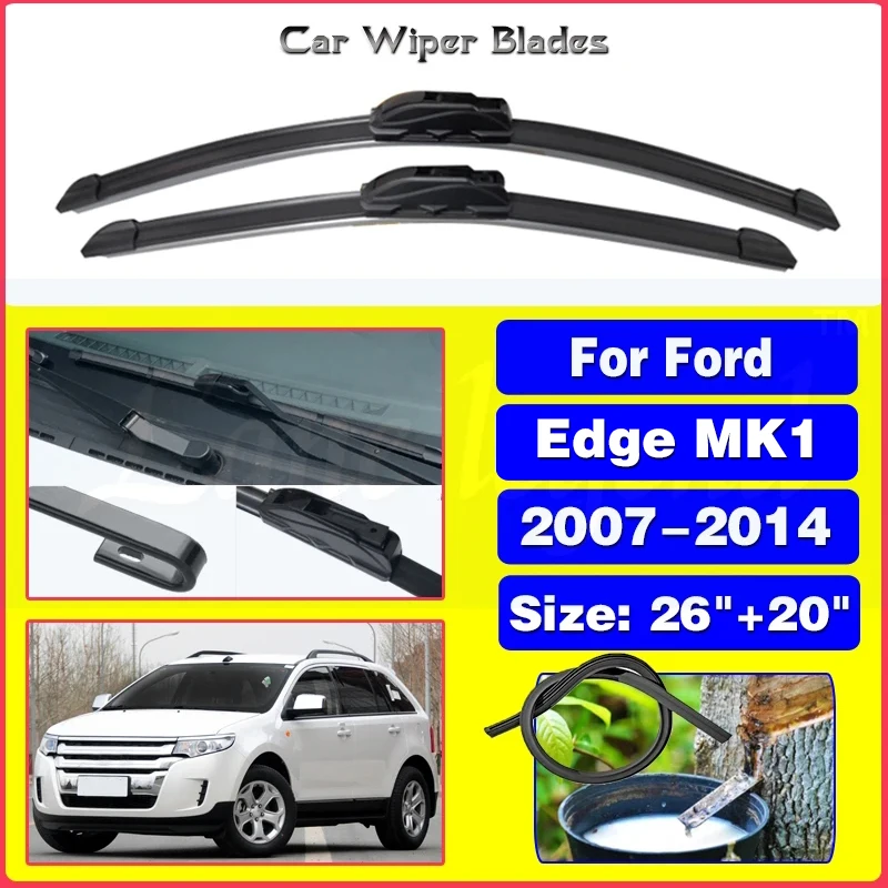 

Wiper Front Wiper Blades For Ford Edge MK 1 2007 2008 2009 2010 2011 2012 2013 2014 Windscreen Windshield Front Window 26"+20"