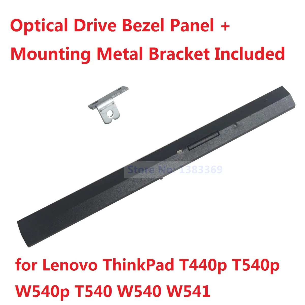 NIGUDEYANG 2nd SATA Hard Drive HDD SSD Caddy + Bezel Front Panel + Bracket for Lenovo ThinkPad T440P T540 T540P W540 W540P W541