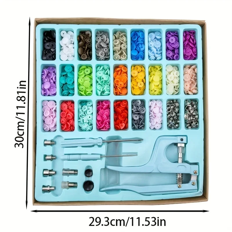 Colors Multifunction Snaps and 3 Kinds Replace Snap Pliers Set, 270pcs T5 Plastic/Metal Buttons for Crafting Clothing & Sewing