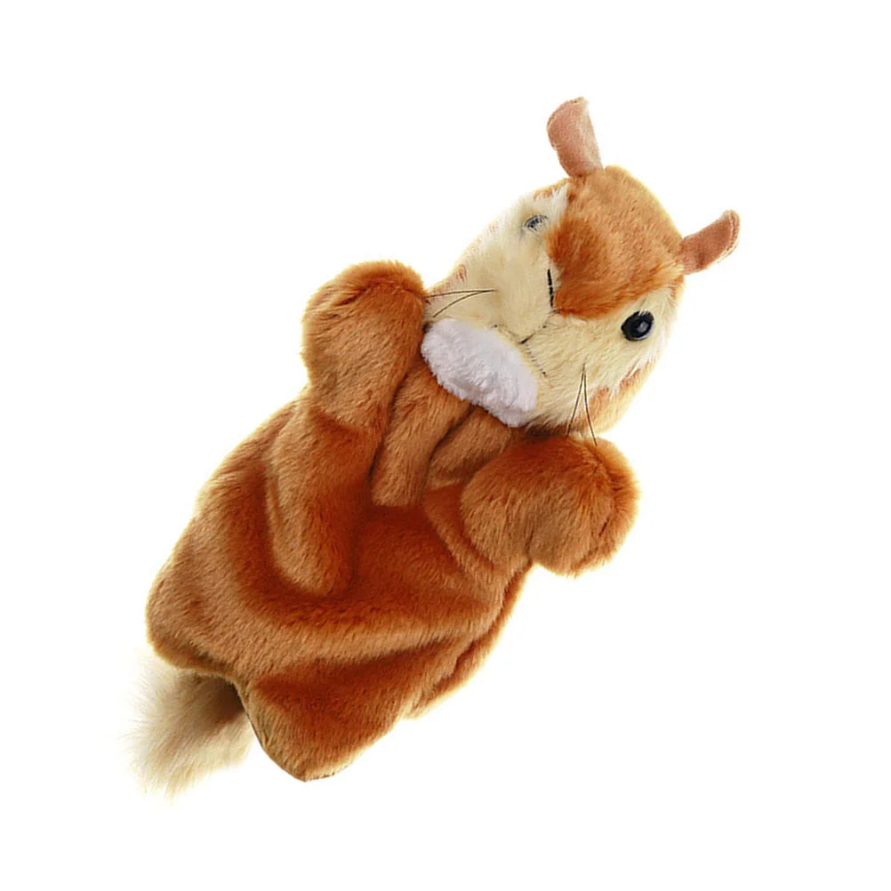 Marionnette à main en peluche SLaura rel, jouets doux, marionnettes à doigts pour enfants, parent-enfant, 2 pièces