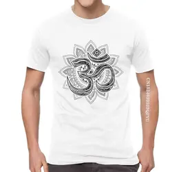 Om Aum Symbol Goa T Shirts Men Fashion T Shirts Namaste Buddhism Hinduism Tshirts Cotton Oversized Tee Tops Clothes