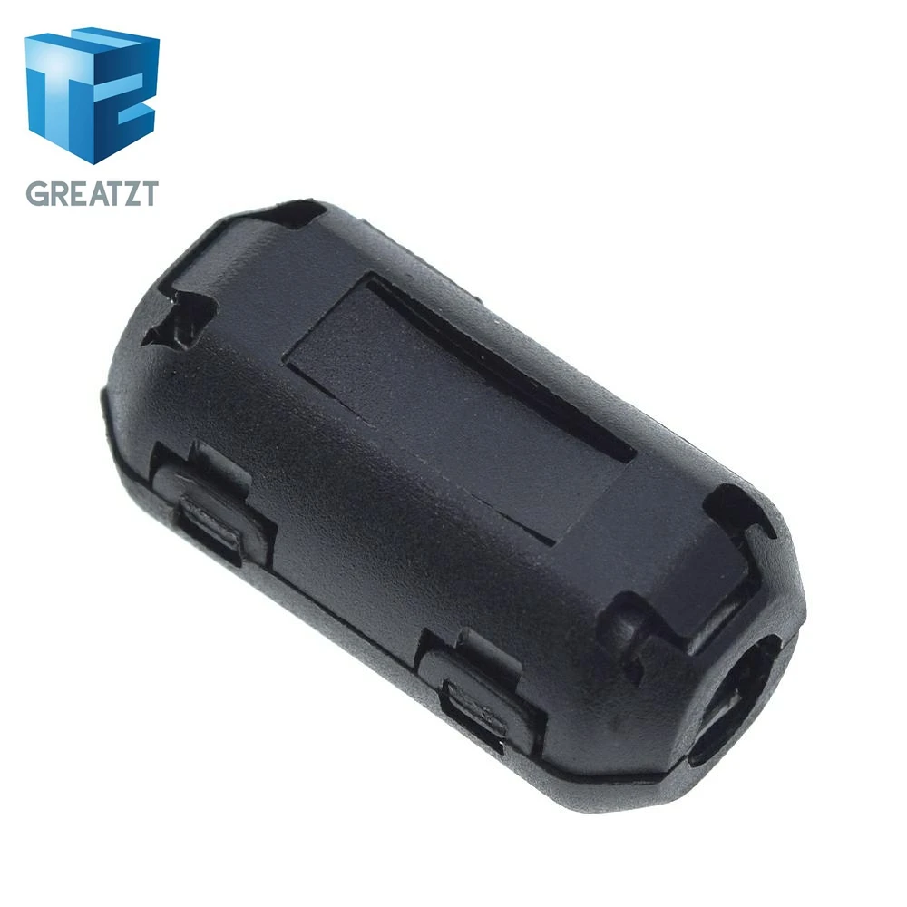 GREATZT 5mm Clip-On Ferrite Ring Core Noise Suppressor For EMI RFI Clip Cable Active Components Filters