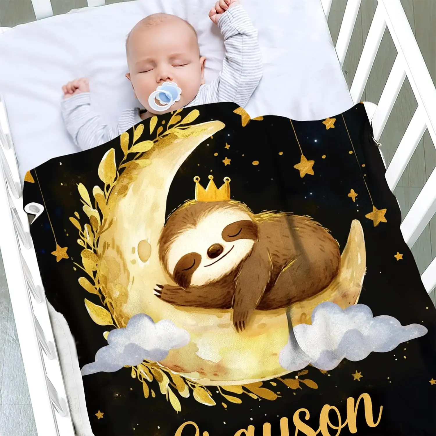 

Детское одеяло VIKAMA с принтом мультяшного ласки-волчика. Мягкий, удобный, моющийся и грязеотталкивающий для крещения новорожденных и сна.