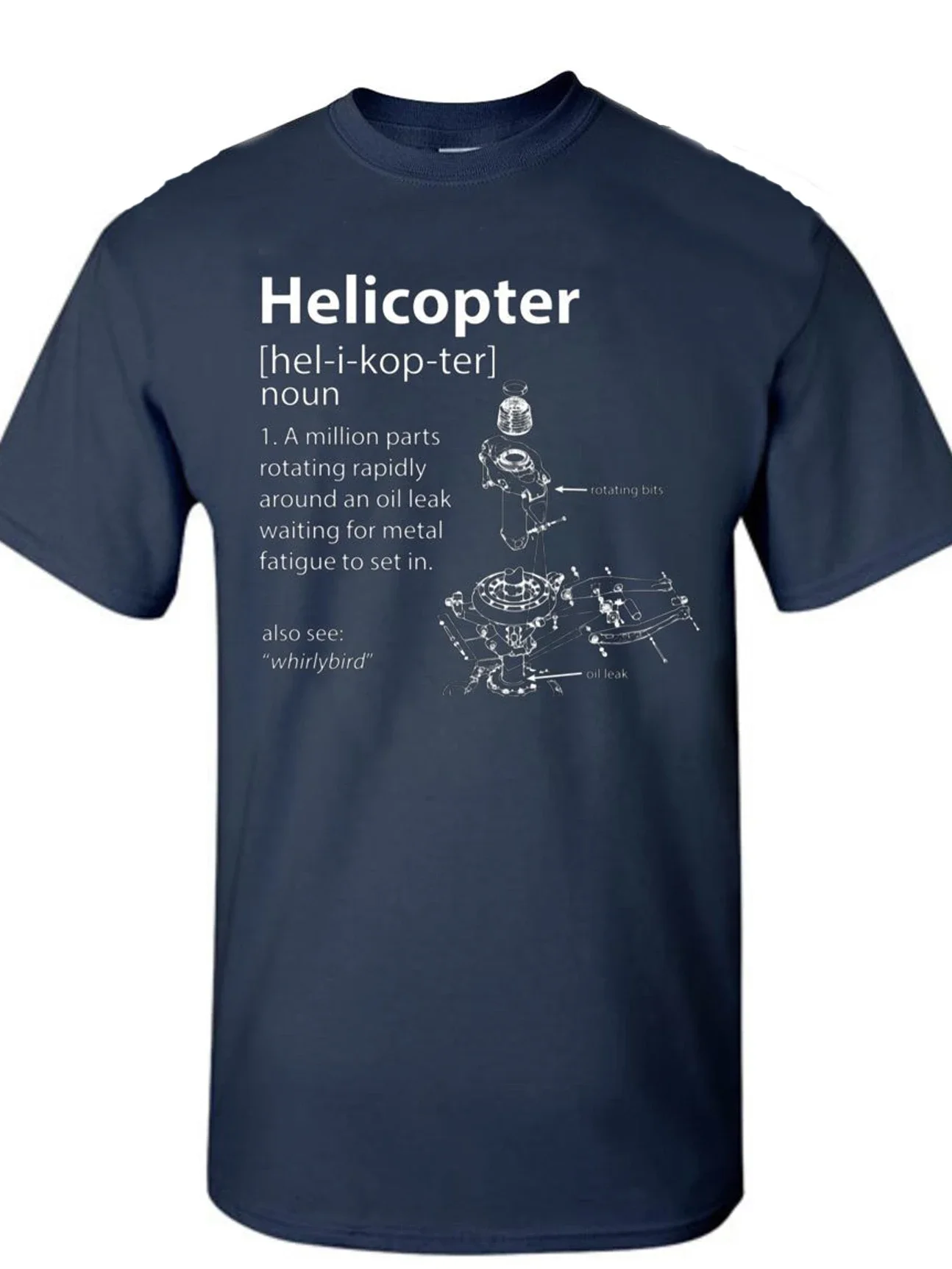 Funny Helicopter Definition T-Shirt. Summer Cotton Short Sleeve O-Neck Mens T Shirt New S-3XL