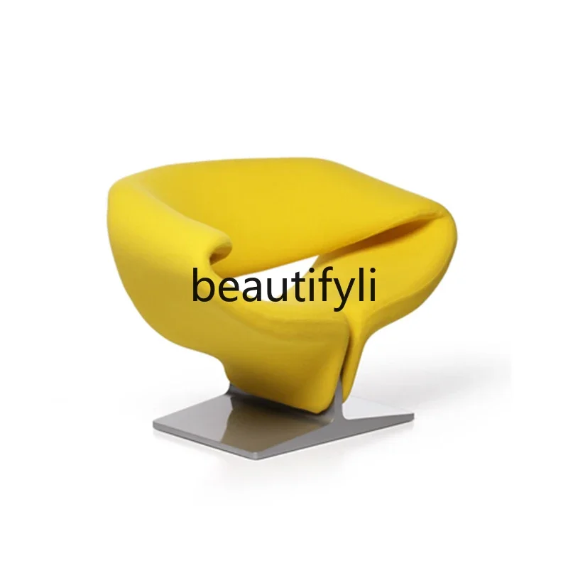 FRP Commercial Simple Modern Leisure Reception Chair Negotiation Chair Ribbon Chair Designer