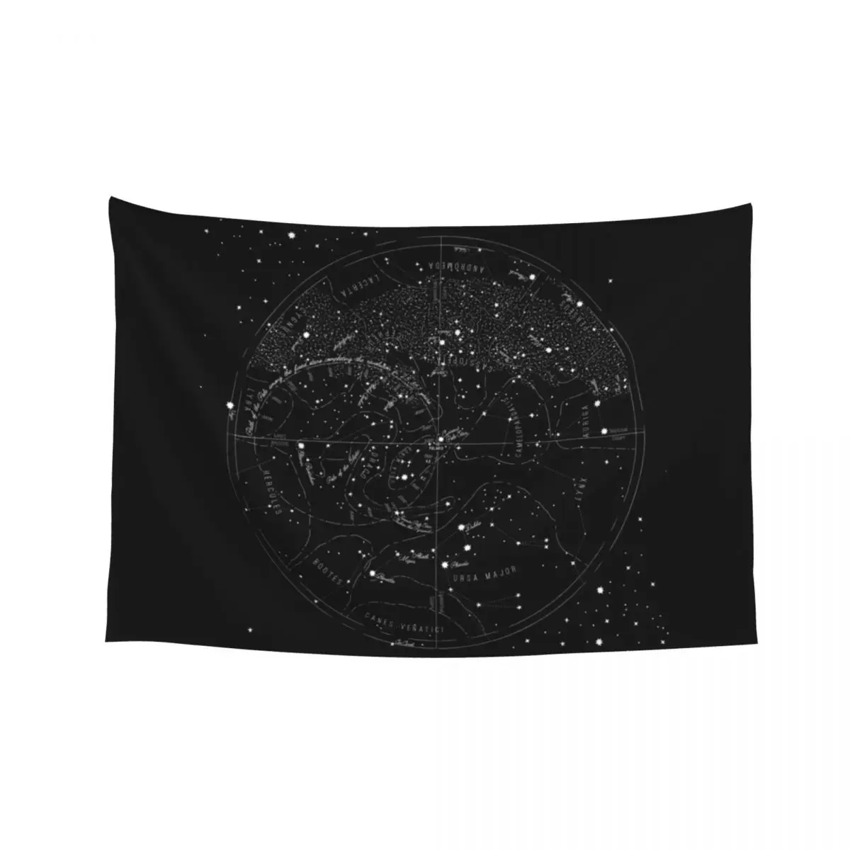 

Star Vintage Detailed 1920's Star Map Tapestry Christmas Decoration Funny Aesthetics For Room Room Design Tapestry