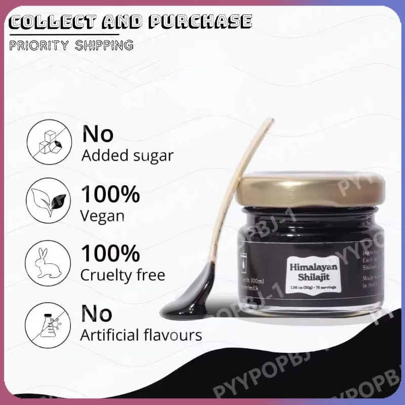 Himalayan Shilajit Resin Organic for Men and Women Natural Fulvic Acid ISO Certified 1.06 OZ 75 Servings 85+ Trace Minerals