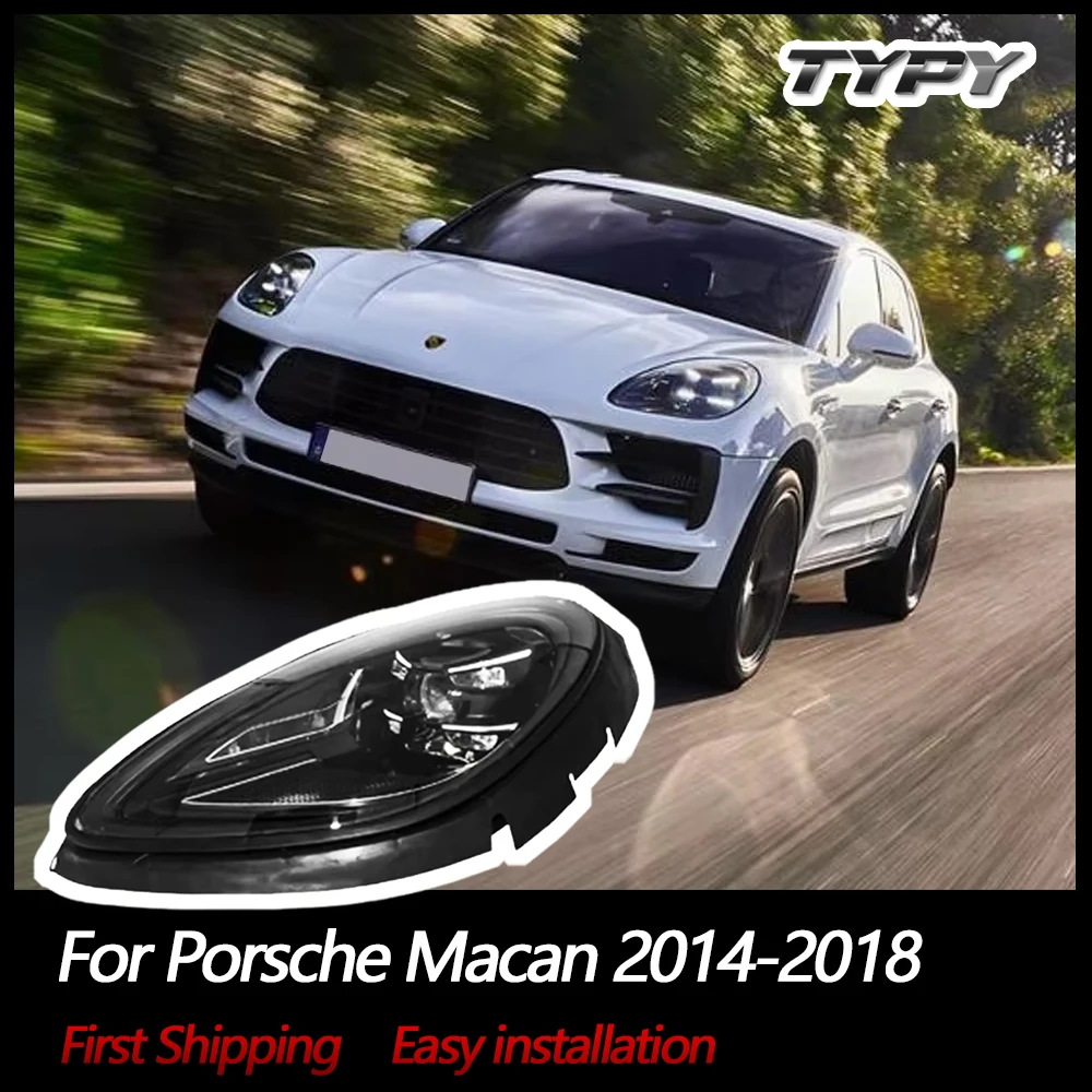 

Автомобильные светодиодные матричные лазерные фары для Porsche Macan 2014-2018, обновление новых фар в сборе, указатель поворота
