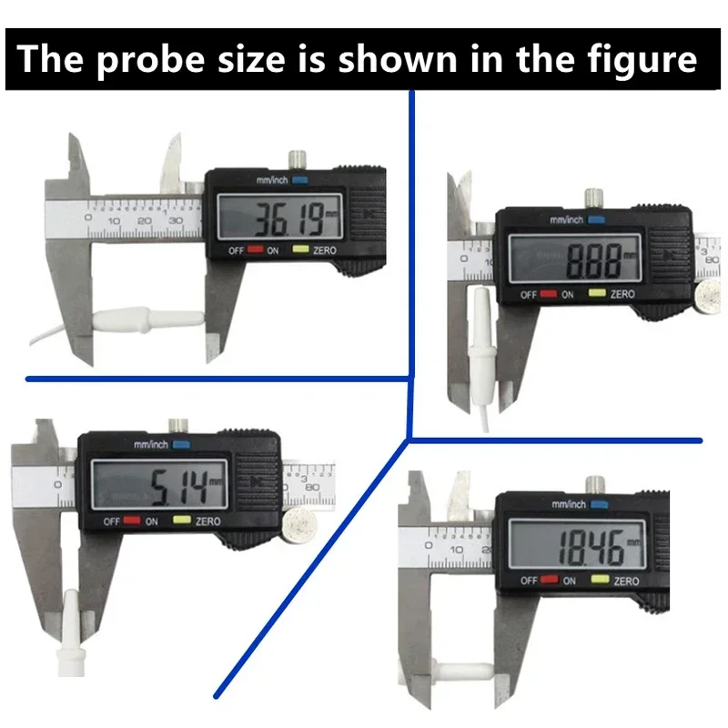 10PCS Waterproof Temperature Sensor 10K B3950 NTC Negative Temperature Probe Fish Tank Water Temperature Probe Head