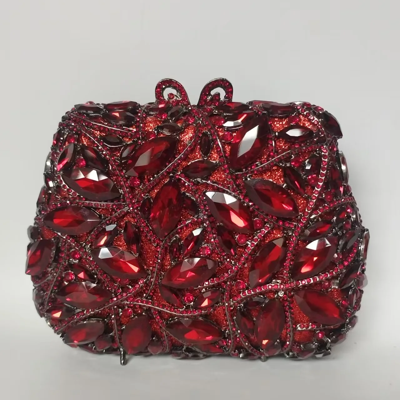 

Big Gems Women Brown Evening Clutch Bags Stones Clutches Party Dinner Rhinestone Handbags Bridal Wedding Clutch Purses