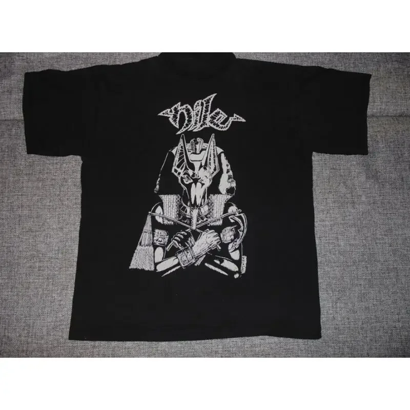 Vtg Nile Band Heavy Cotton Black Full Size T Shirt Aa1342