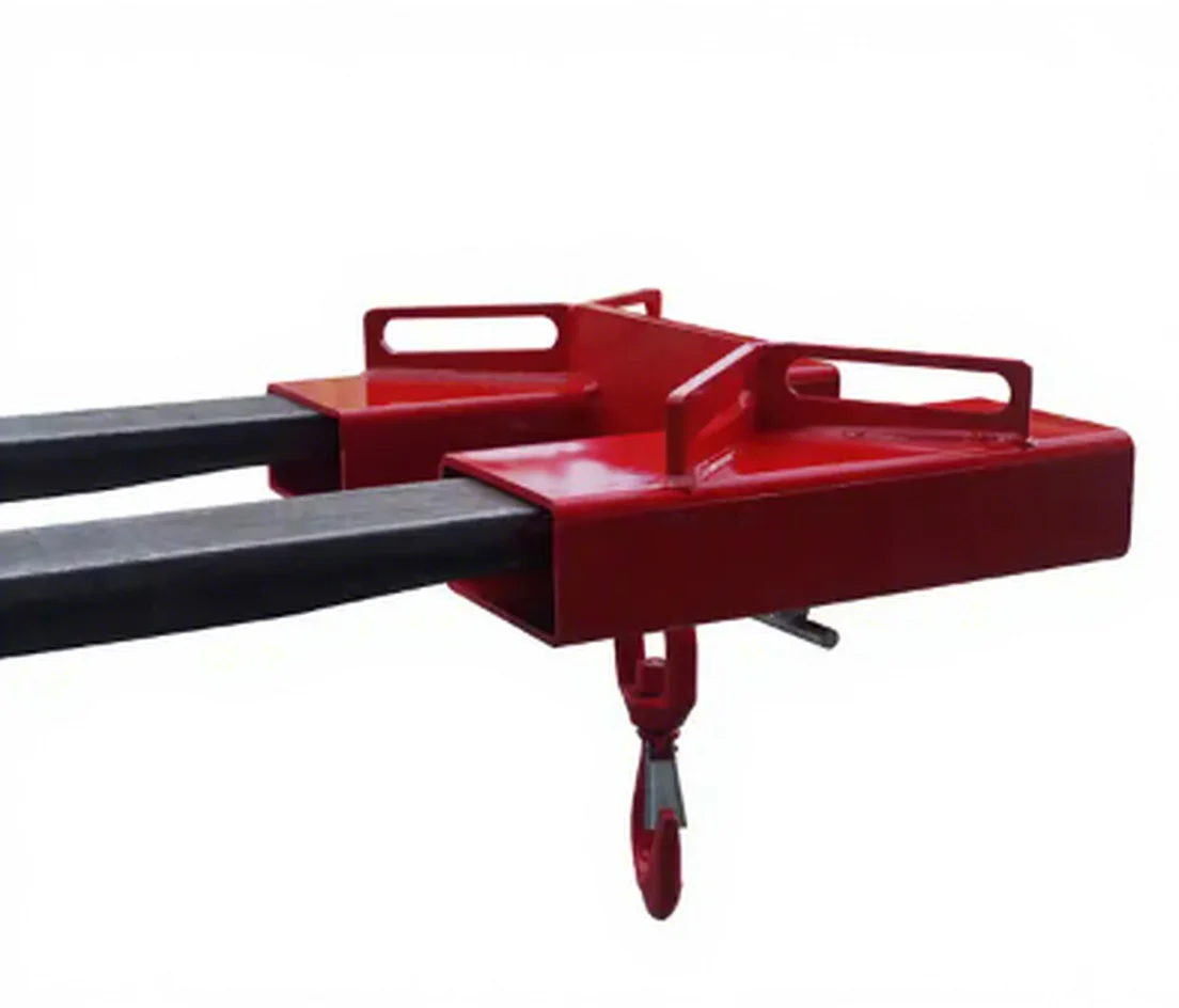 Forklift Lifting Hook With Swivel Hook And Two Large T-Screws - 6600Lbs Capacity Forklift Lifting Hoist For Construction