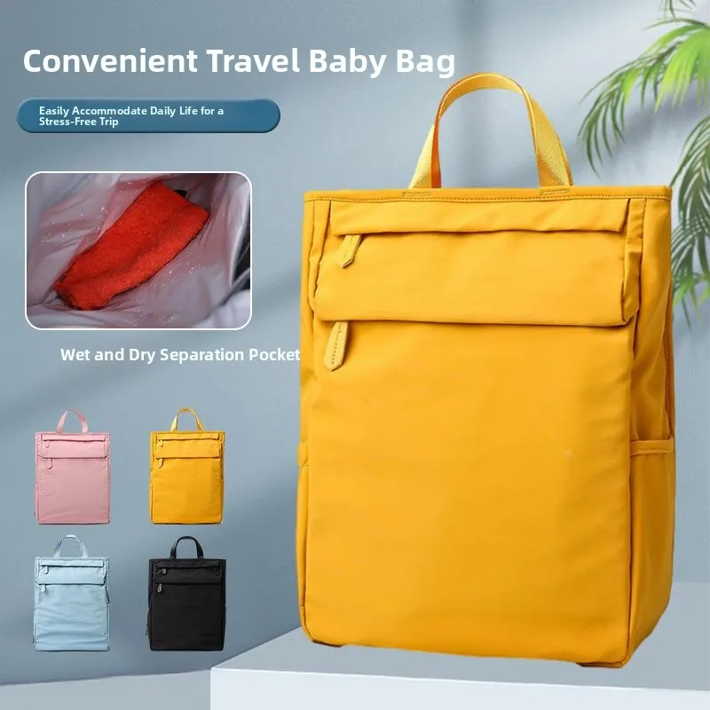 

Waterproof Nylon Mommy Bag Fashionable Portable Travel Convenient Mother Bag Can Print LOGO British Style Soft Shoulder Bag f...