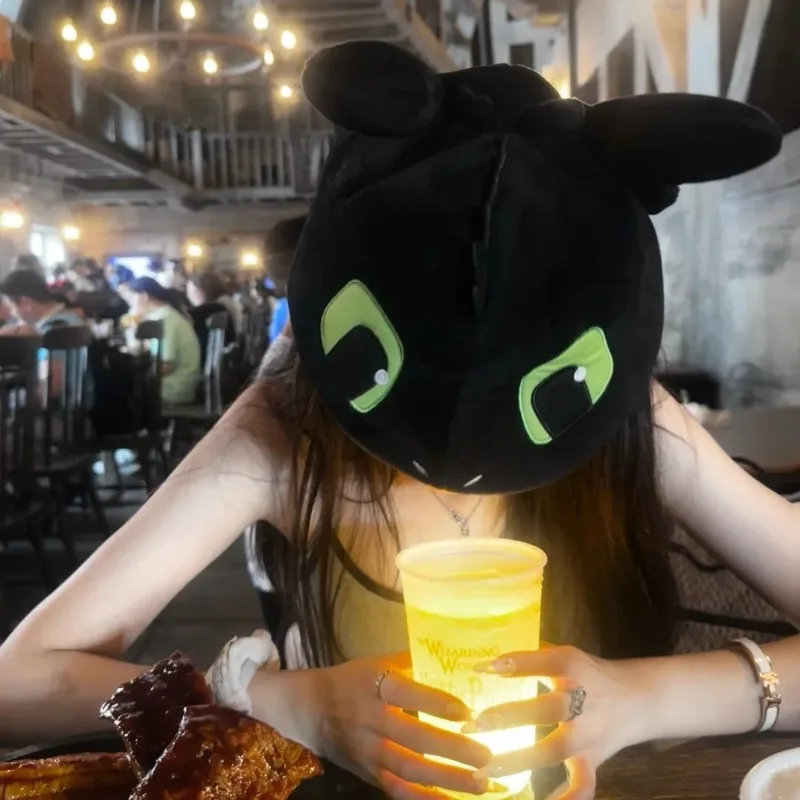 

How To Train Your Dragon Funny Toothless Hat for Women Autumn Winter Cute Cartoon Couple Photo Headgear Novelty Beanie Cap