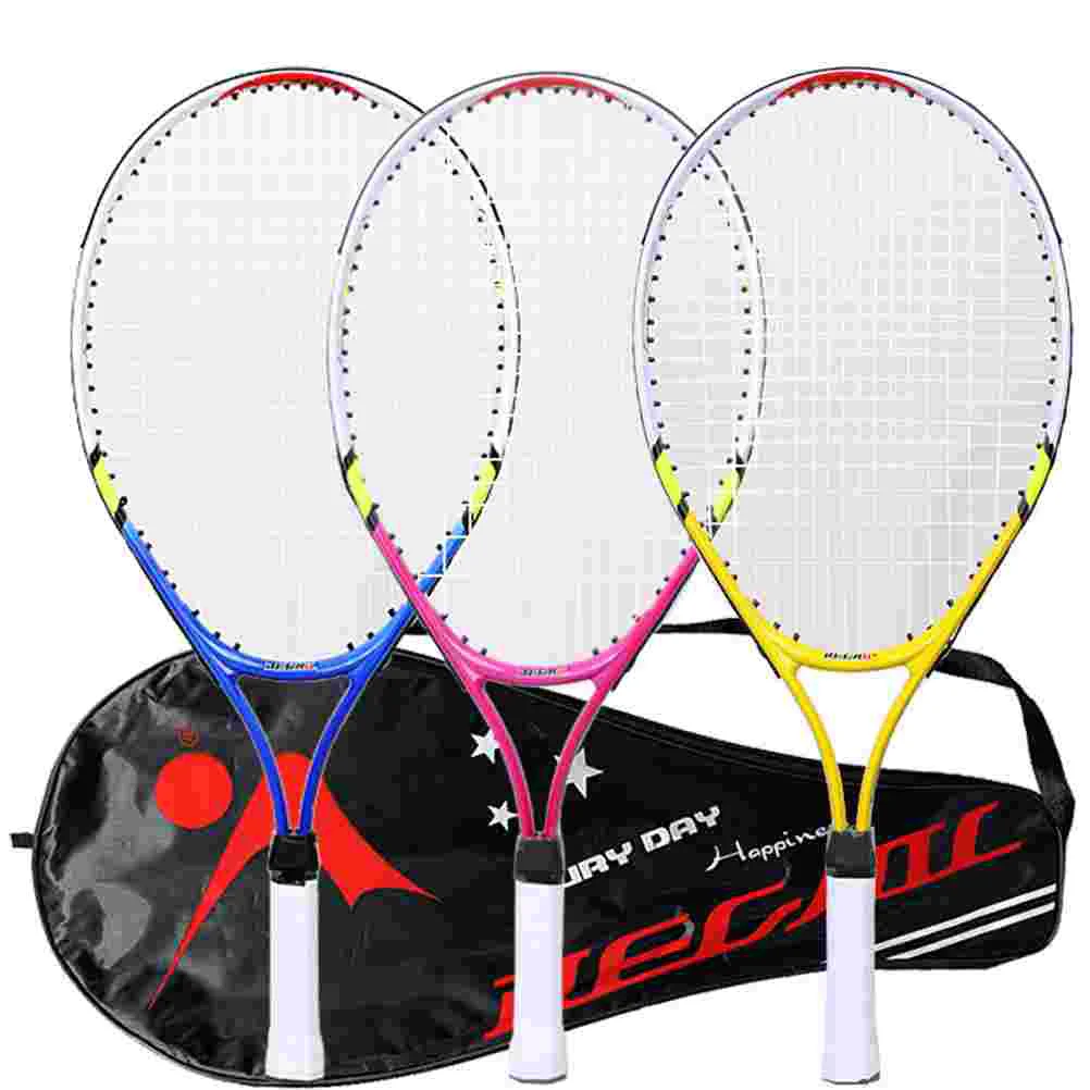 Outdoor Toys Tennis Racket Parent-Child Sports Game Alloy Professional Badminton Blue Toddler