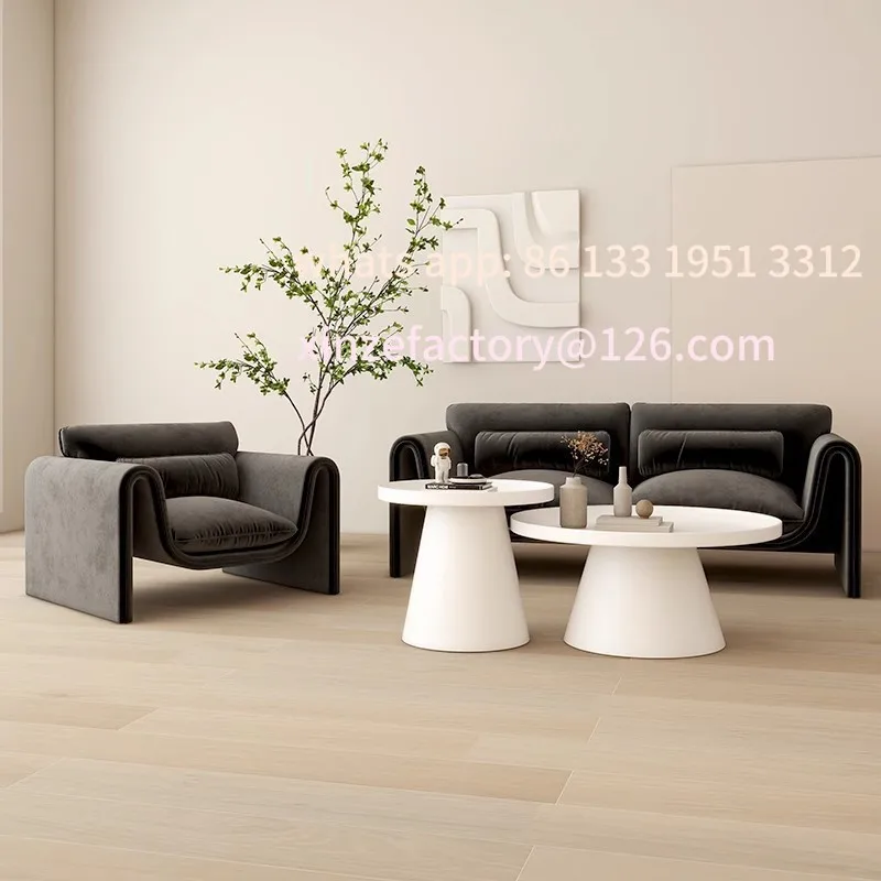 

Customizable Home Living Room Bedroom Size Crab Chair Cream Wind Office Clothing Store Rest Area Sofa