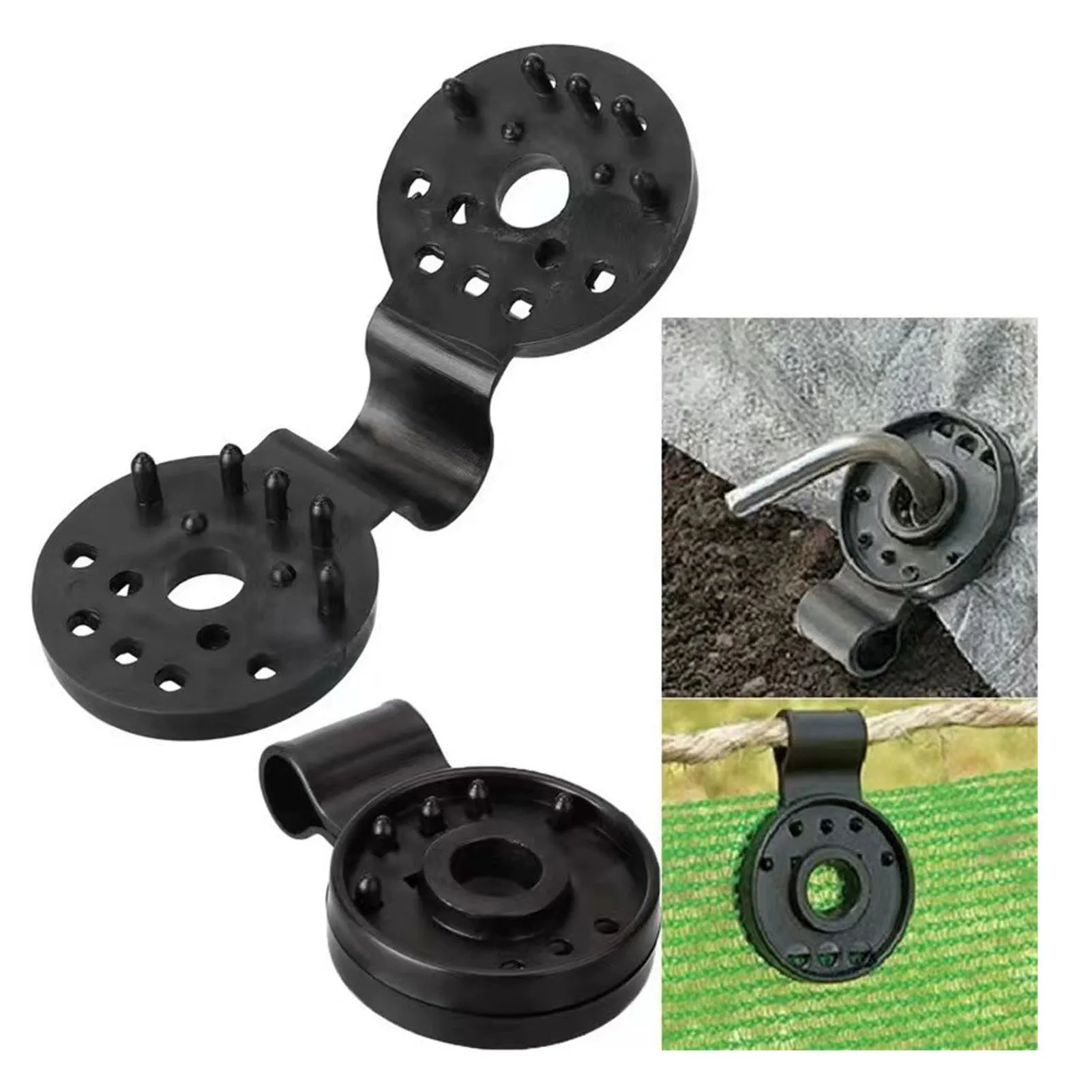 

100Pcs Heavy Duty Shade Cloth Lock Grip Plastic Clips for Sun Shade Net Greenhouse Gardening Accessories