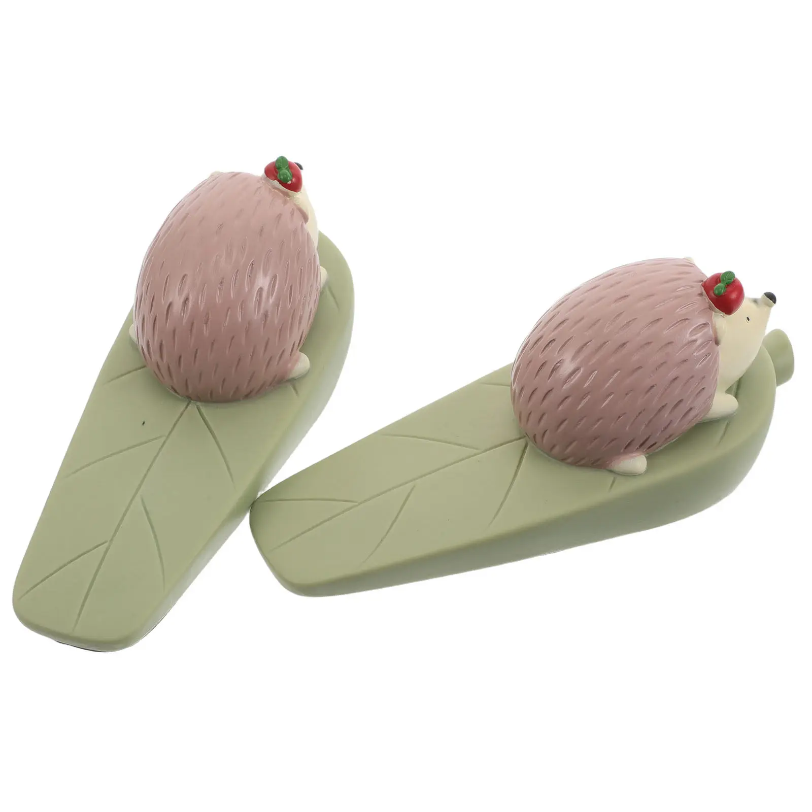 2Pcs Creative Door Wedges Cartoon Hedgehog Animal Door Stoppers Decorative Indoor Home Office Wall Protectors Finger Safety