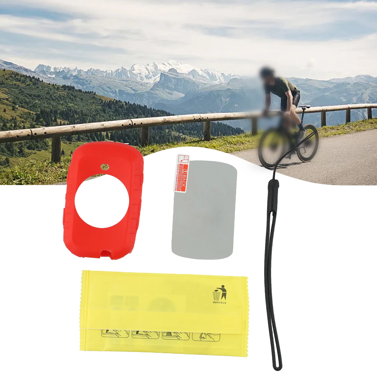 Bicycle Computer Smart Cover Silicone Anti Fall Cover With Tempered Glass Protector For Garmin Edge530 Computers Accessories