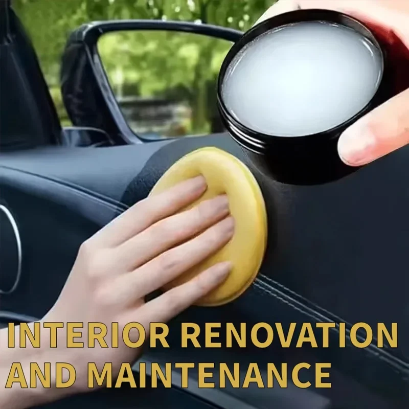 Global Selection! Automotive Interior Renovation Wax - Leather Care Scratch Resistant - All Model Universal Solid Wax
