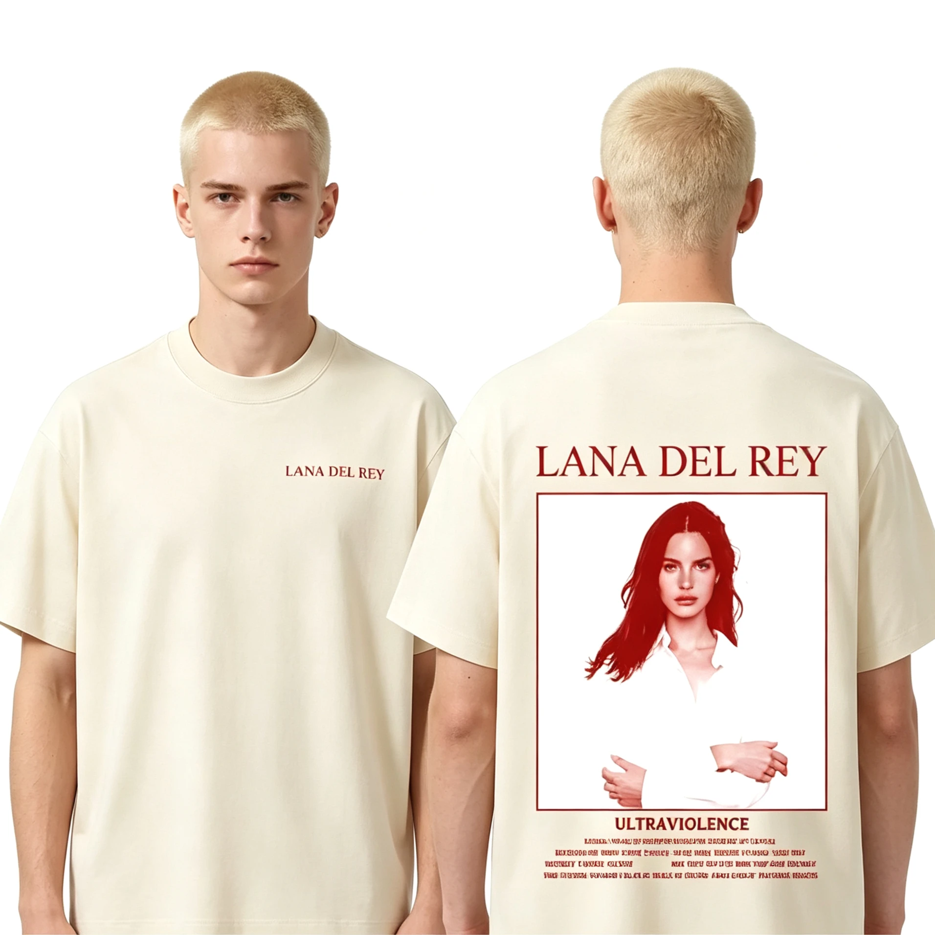 Summer Hot Sale Lana Del Rey Graphic T-shirt Men Women Fashion Pop Music Streetwear T-shirt Y2K Gothic Cotton Oversized T-shirts