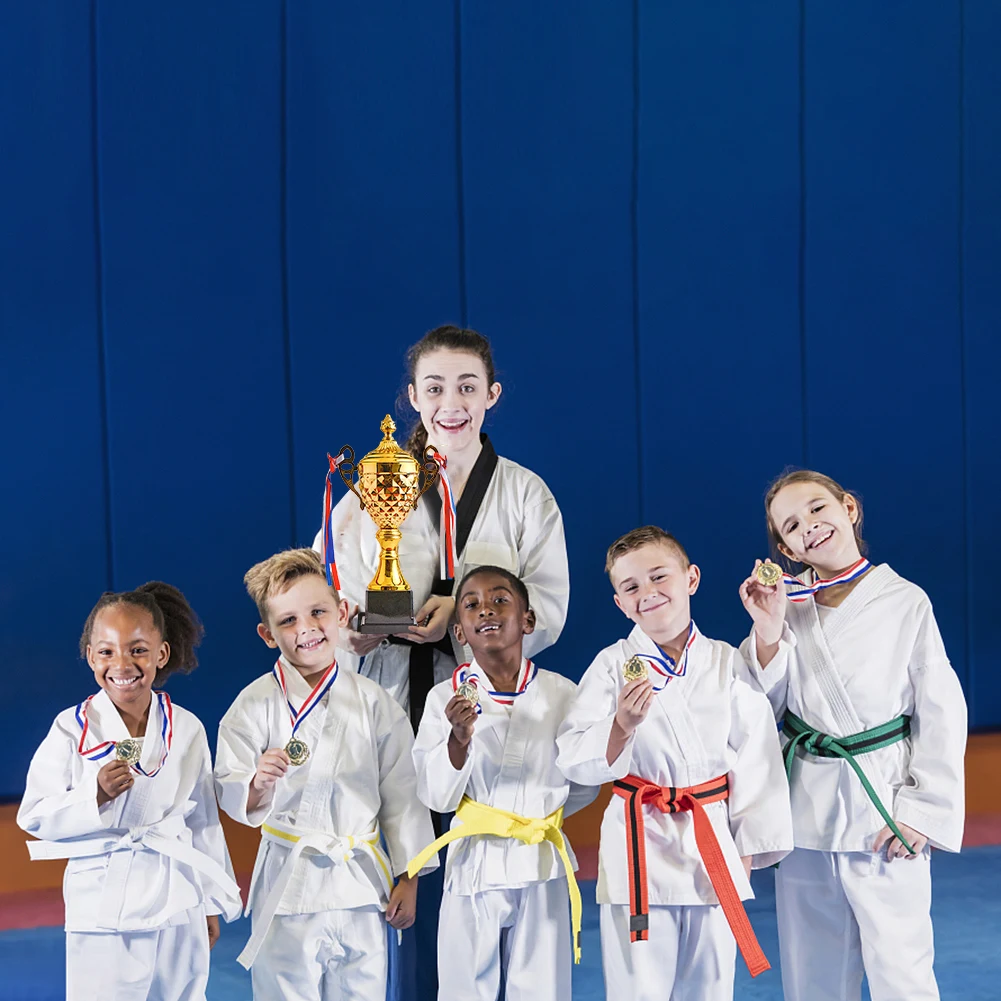 Gold Trophy Cup Height 33cm Football Trophy Competition Trophy Metal Sports Trophy Winner Trophies for Championships Tournaments