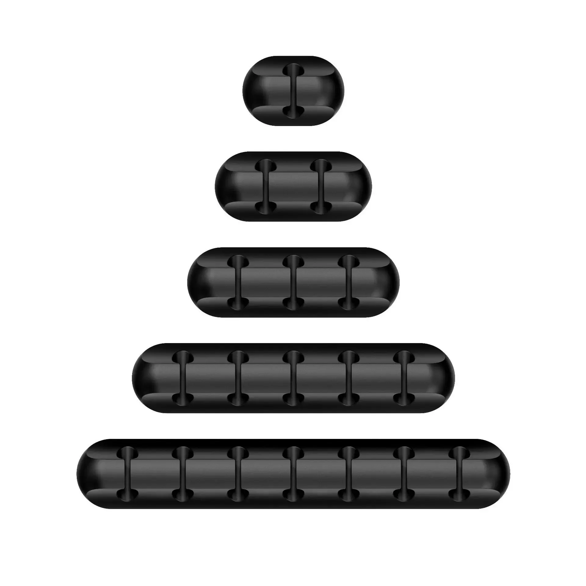 Management Accessories USB Cable Organizer Self-adhesive Fixed Keyboard Fastener Silicone Reusable Cord Reel Clip Plastic Clamp