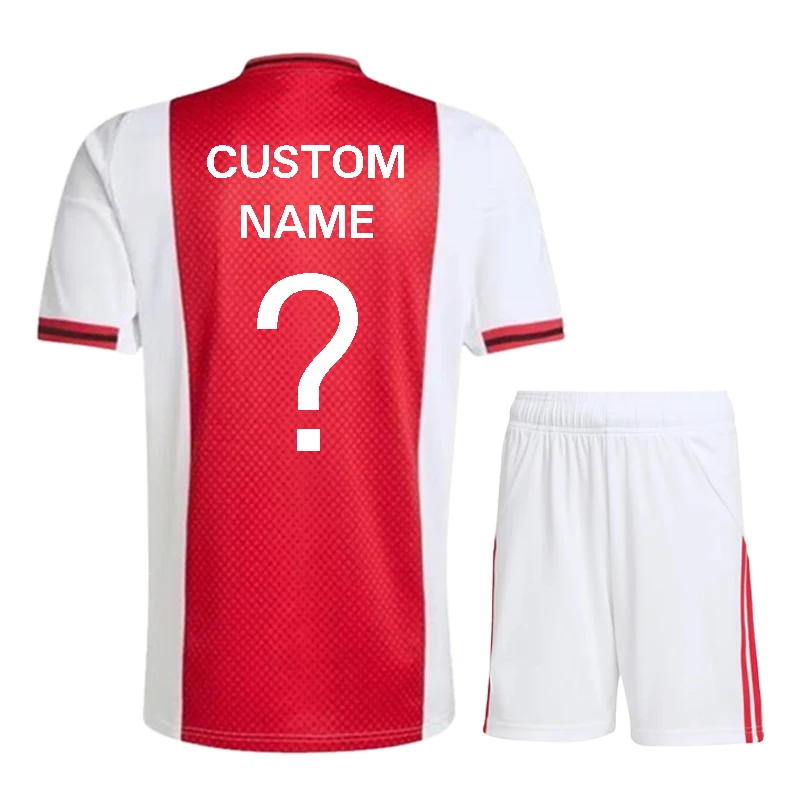 Nieuw AjaxEs shirtset 2025/2026 op maat gemaakt voetbaltenue voor kinderen/volwassenen, hoge kwaliteit