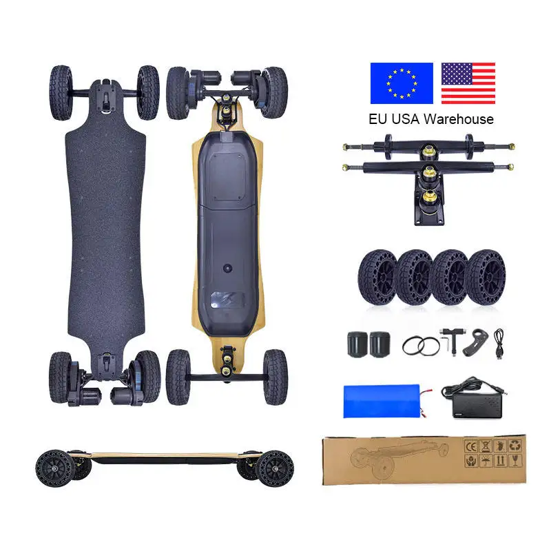 Skate Board Electric Scateboard Cheap Propel 4wd Wholesale Esc Offroad All Terrain Fast Longboard Off Road Electric Skateboard
