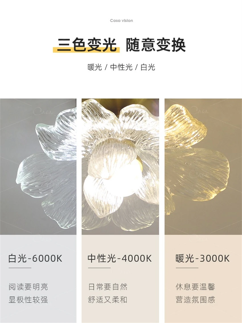 Lotus petal ceiling lights aisle lamp living room modern balcony lamp staircase cloakroom into resin ceiling lamps lighting