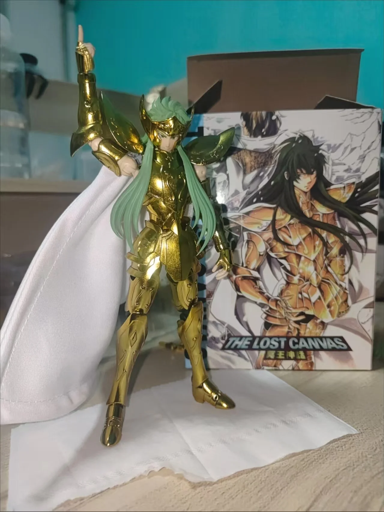 

Фигурка JM.MST Saint Seiya Myth Cloth EX Aquarius Degel Gold Lost Canvas/LC Knights of The Zodiac, игрушка, подарок, в наличии