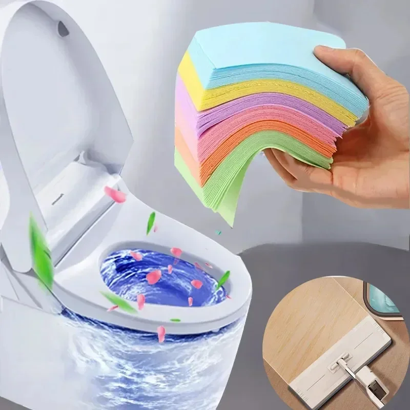 30PCS Toilet Cleaner Sheets Floor Cleaning Tablets Mopping Floor Toilet Cleaning Household Hygiene Toilet Cleaning Sheet