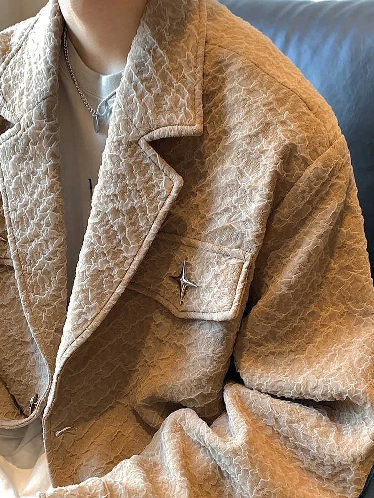 

Повседневный мужской костюм Little Fraance Sle Jaet, весна-осень, модная винтажная одежда в стиле вестерн, свободная длинная све