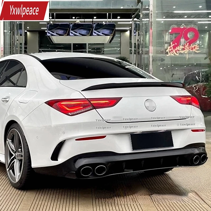 For Mercedes Benz CLA Class W118 2019 2020 2021 2022 CLA250 CLA200 CLA220 C118 ABS Plastic Rear Lip Trunk Spoiler Wing