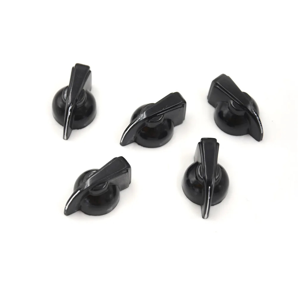 5Pcs Useful Shaft Hole Dia Bakelite Potentiometer Pot Pointer Knobs Caps 6mm