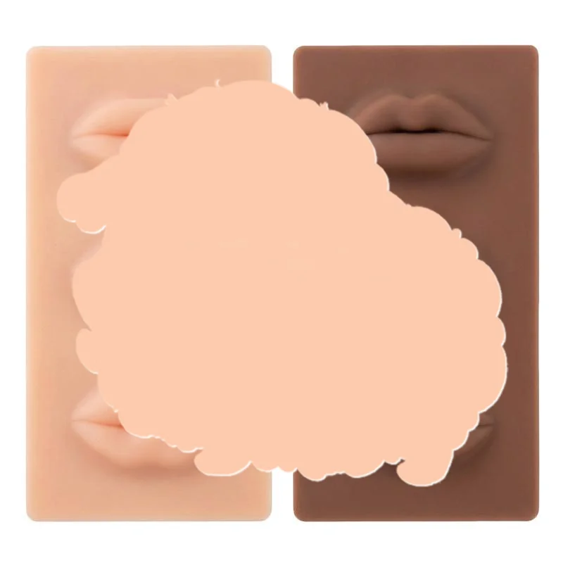 1Pcs Latex Lip Coloring Practice Skin 3D Lip Model with 3 Type Europe Lip Shape for Lip Blush Technique Supply Accessory