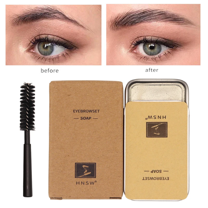 Eyebrow Soap 16g Waterproof Long lasting Sculpt Wax Fluffy Feathery Eyebrows Pomade Gel Makeup Eyebrow Pencil Cream