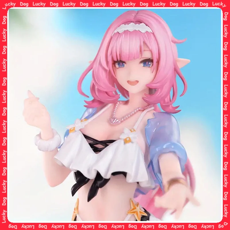 

22CM Anime Game Honkai Impact 3rd Elysia Figure Gift+ 1/8 Summer Miss Elf Ver Standing Model Toy Doll Aciton Figure PVC