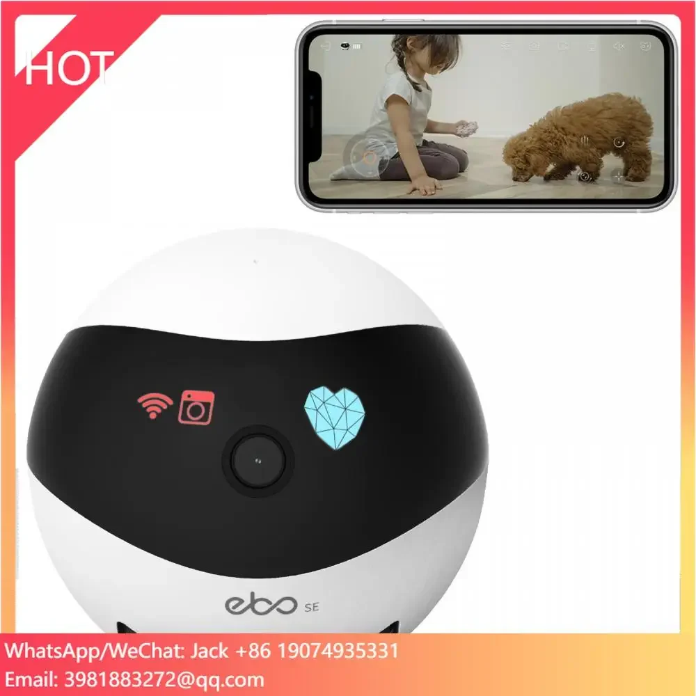 

SE Smart Robot WiFi Collar Catpal Pet Cats Toy Security 1080P Wireless Camera Interactive For Cats Remote Control Via App E