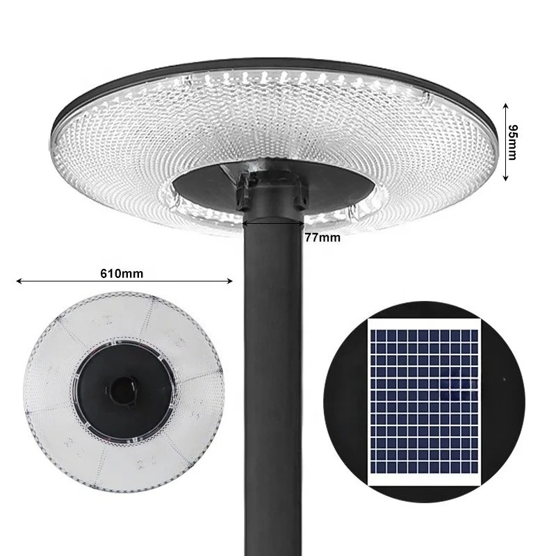 2022 أضواء الحديقة الشمسية 1000 واط أضواء الحديقة LED مقاومة للماء في الهواء الطلق