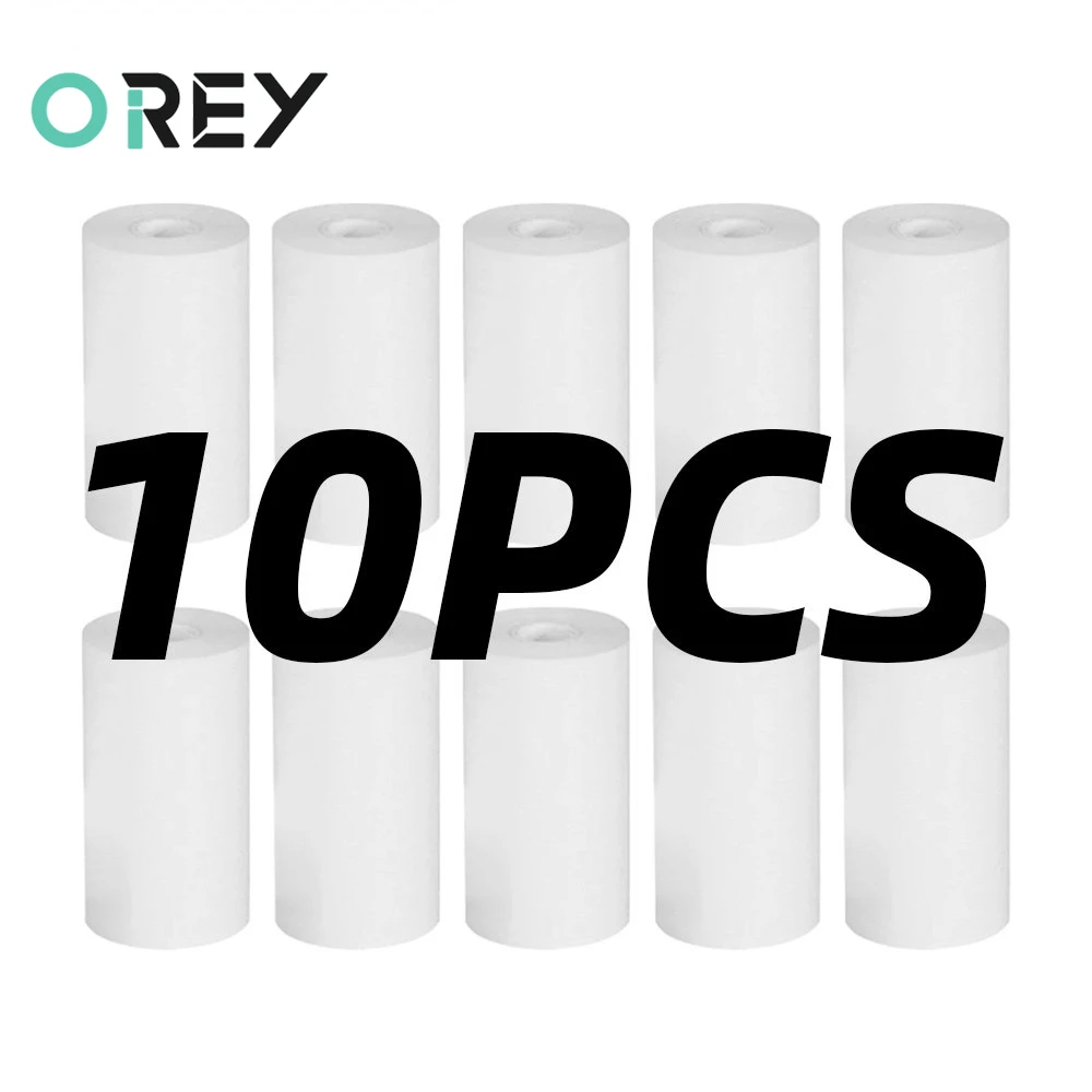 10 Rolls Camera Thermal Papers Waterproof Printing Receipt Papers for Paperang Mini Pocket Photo Printer Cash Register Paper