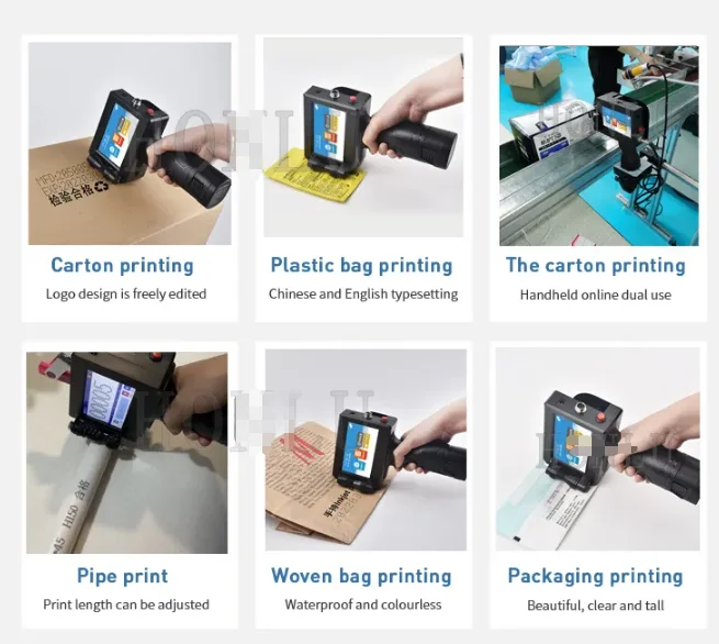 12.7mm Handheld Hand Held Inkjet Portable Printer CX-HP-1