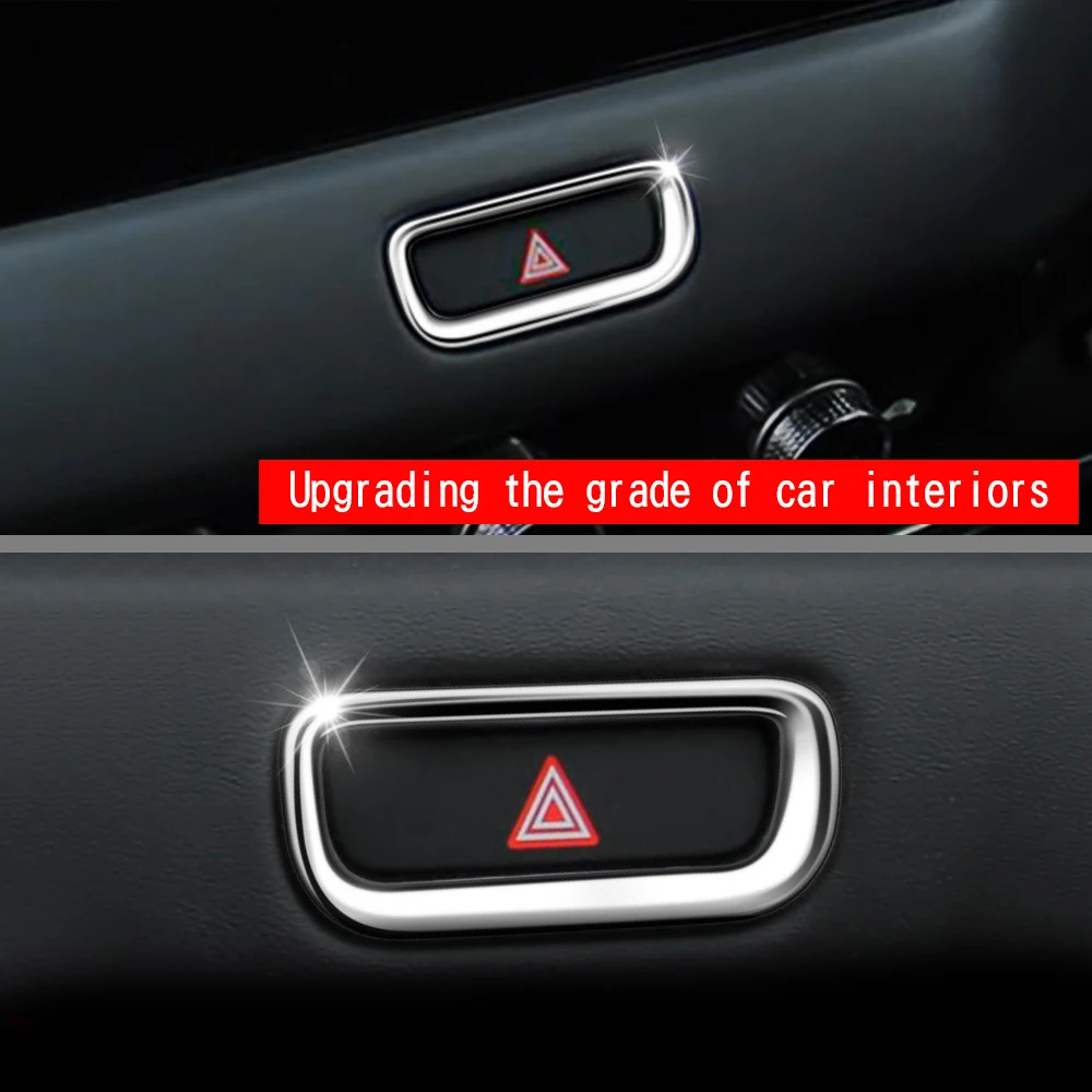 For 2022 Honda HRV warning light frame double flash decorative frame HRV emergency button warning light frame