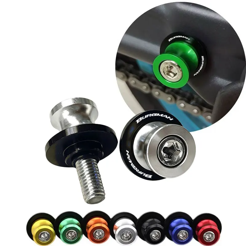 

For BURGMAN AN125 AN250 AN400 AN650 AN 650 Burgman 400 650 125 200 Motorcycle Swingarm Spool Slider Stand Screws 8MM