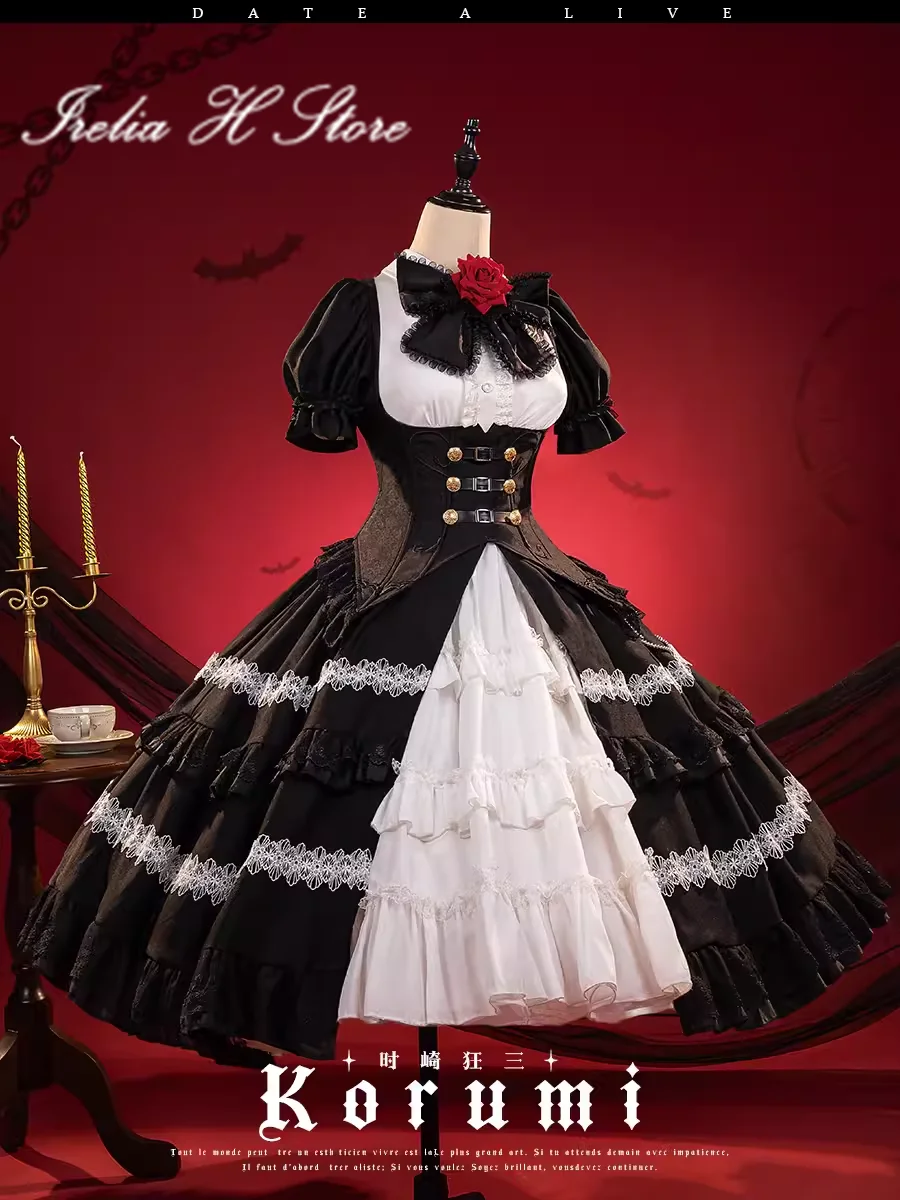 Presale Irelia H Store Date A Live Cosplay Tokisaki Kurumi Cosplay Costume Anime dress female Nightmare image 2